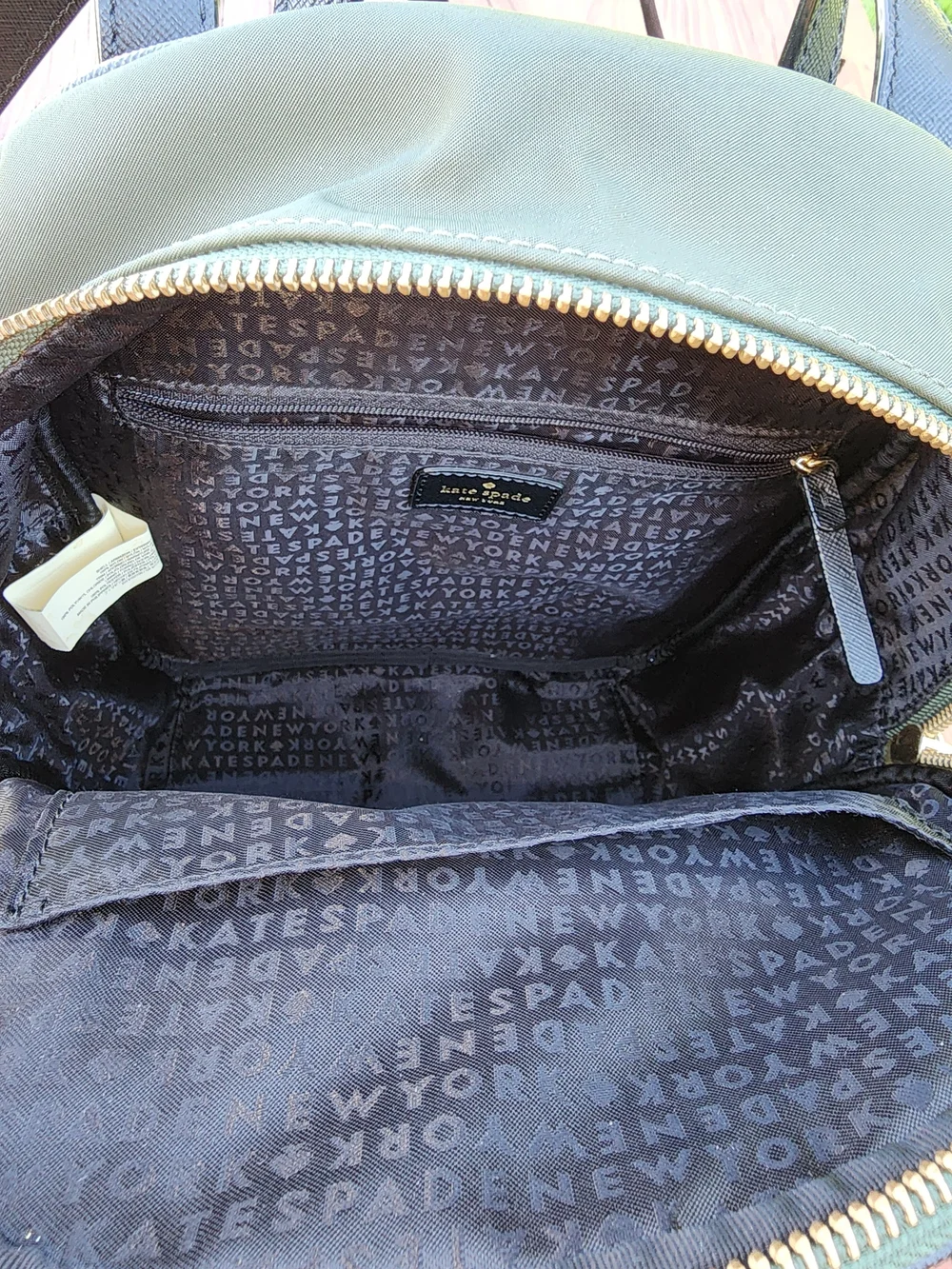 Kate Spade Olive Green Backpack
